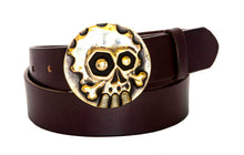 Leather Belt with Gearhead Buckle - Gone Rogue