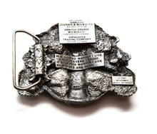 Leather Belt with Vintage Indian Chief Buckle - Gone Rogue