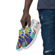 Men’s slip-on canvas shoes: Festive Design