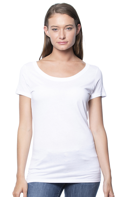 Bamboo Scoop-Neck Tee